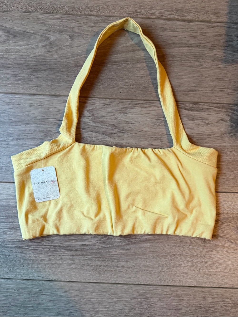 NWT Yellow halter bra top in size M/L